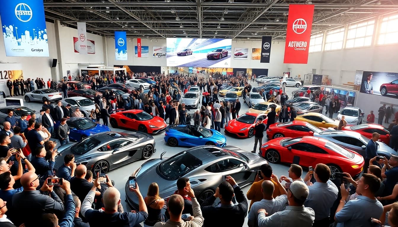 Experience the excitement at the Auto Cars Show with various stunning vehicles on display.