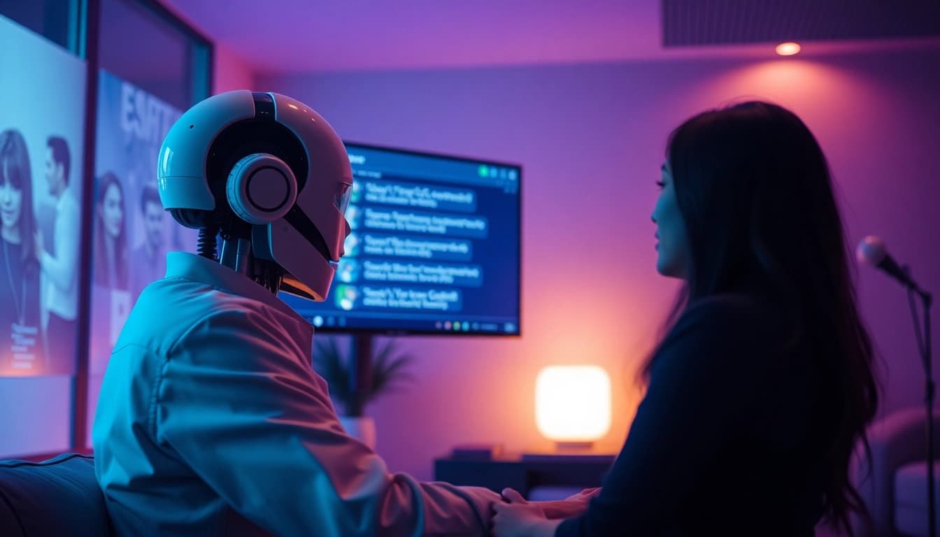 Engaging sex AI chat interaction in a modern, inviting digital space.