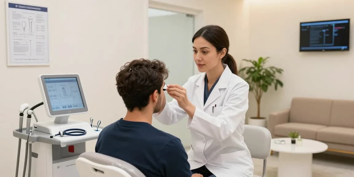 Best hair transplant Turkey services showcasing patient care in a modern health clinic.