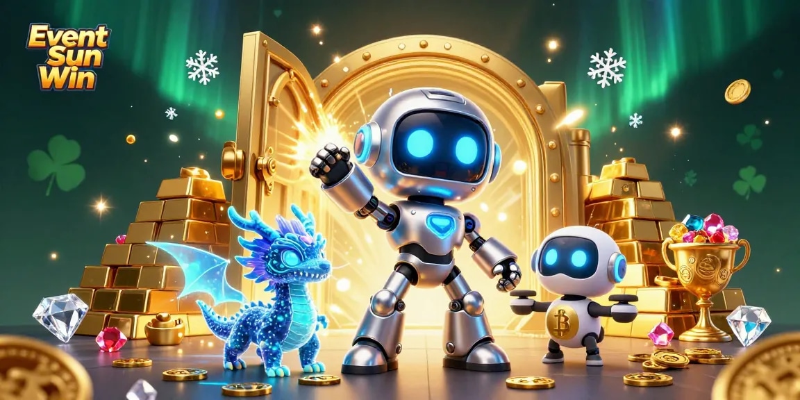 Win with strategies in the Event Sun Win casino scene featuring vibrant characters and rich gaming elements.