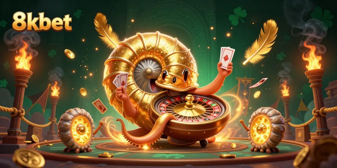 Experience winning strategies at 8xbet with a vibrant 3D casino illustration showcasing thrilling game elements.