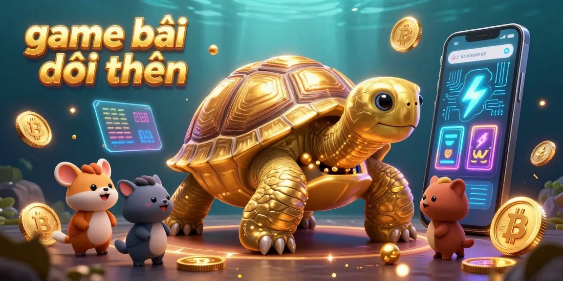 Experience the excitement of game bài đổi thưởng with thrilling 3D casino characters and blockchain elements.