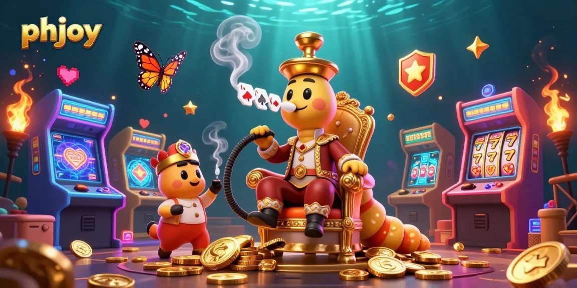 Join the fun at phjoy with an extravagant 3D casino scene featuring vibrant characters and dynamic gaming elements.