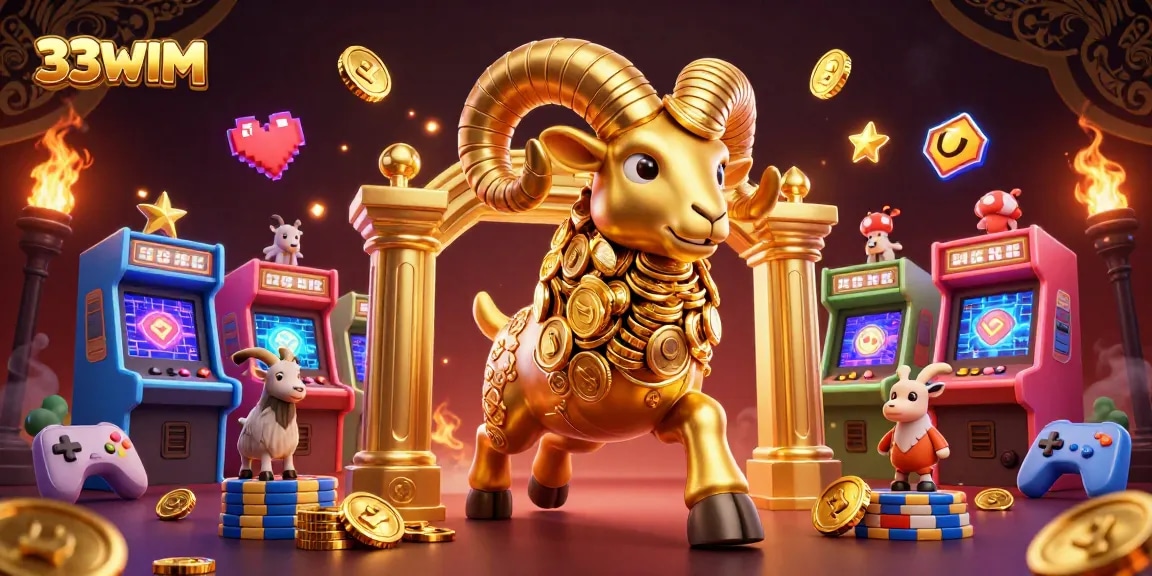 Experience the excitement of 33WIM's vibrant gaming universe with 3D characters and dazzling casino elements.