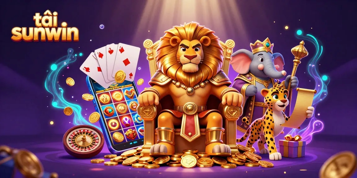 Win big and tải sunwin for exciting rewards with our vibrant 3D casino illustration.
