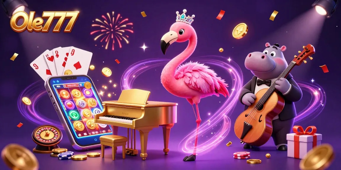 Experience thrilling gameplay at Ole777 with colorful slot games and casino excitement.