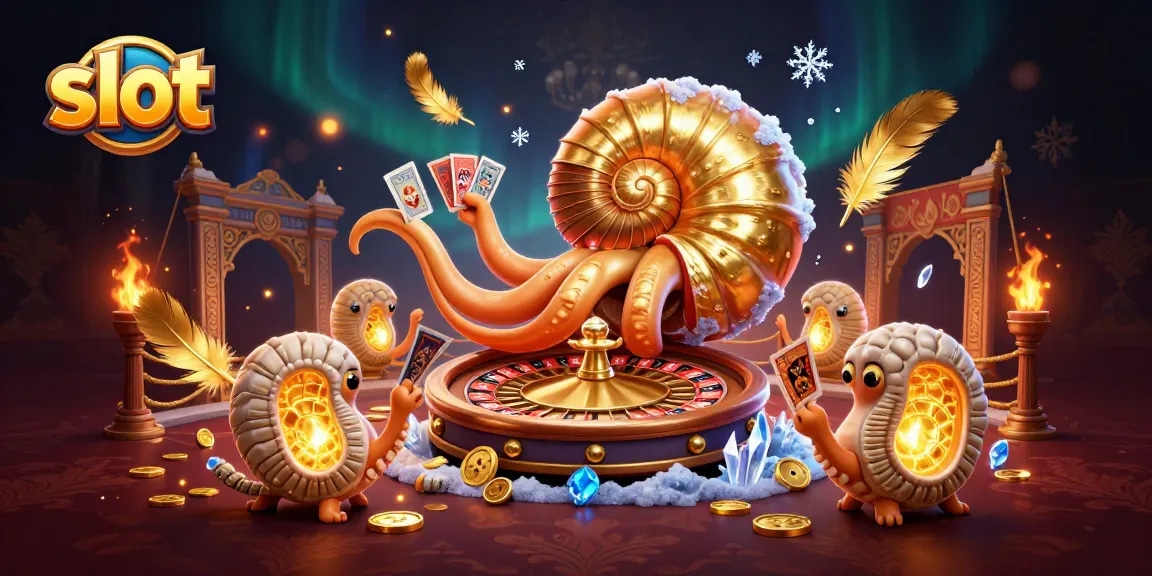 Play exciting slot machines with ancient characters and vibrant casino atmosphere.