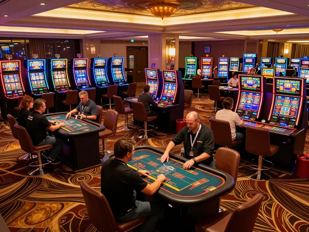 Casinò stranieri che accettano italiani offer a vibrant gaming atmosphere with various options displayed.