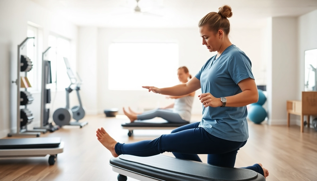 Engaging north edmonton physiotherapy session with a professional therapist guiding a patient.