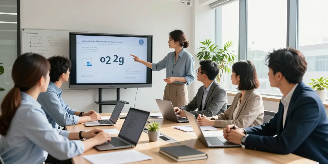 Team discussing o2 2g switch off strategies in a modern office meeting.