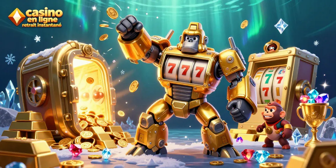 Profitez du casino en ligne retrait instantané avec cette illustration 3D captivante.