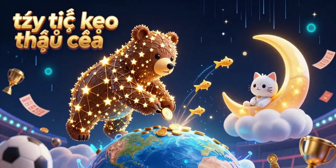 Engagement with tỷ lệ kèo nhà cái through immersive sports betting illustration, featuring coins and sports elements.