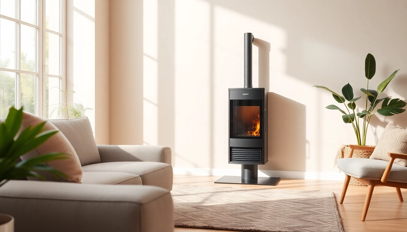 Heizkörper in modern Wohnumgebung mit elegantem Design und natürlichen Lichtquellen.