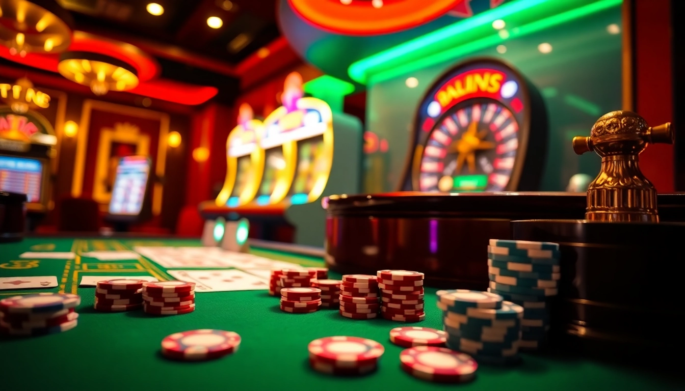 Découvrez l'excitation des meilleurs casino en ligne avec des tables vibrantes, des jetons et des roues de roulette.