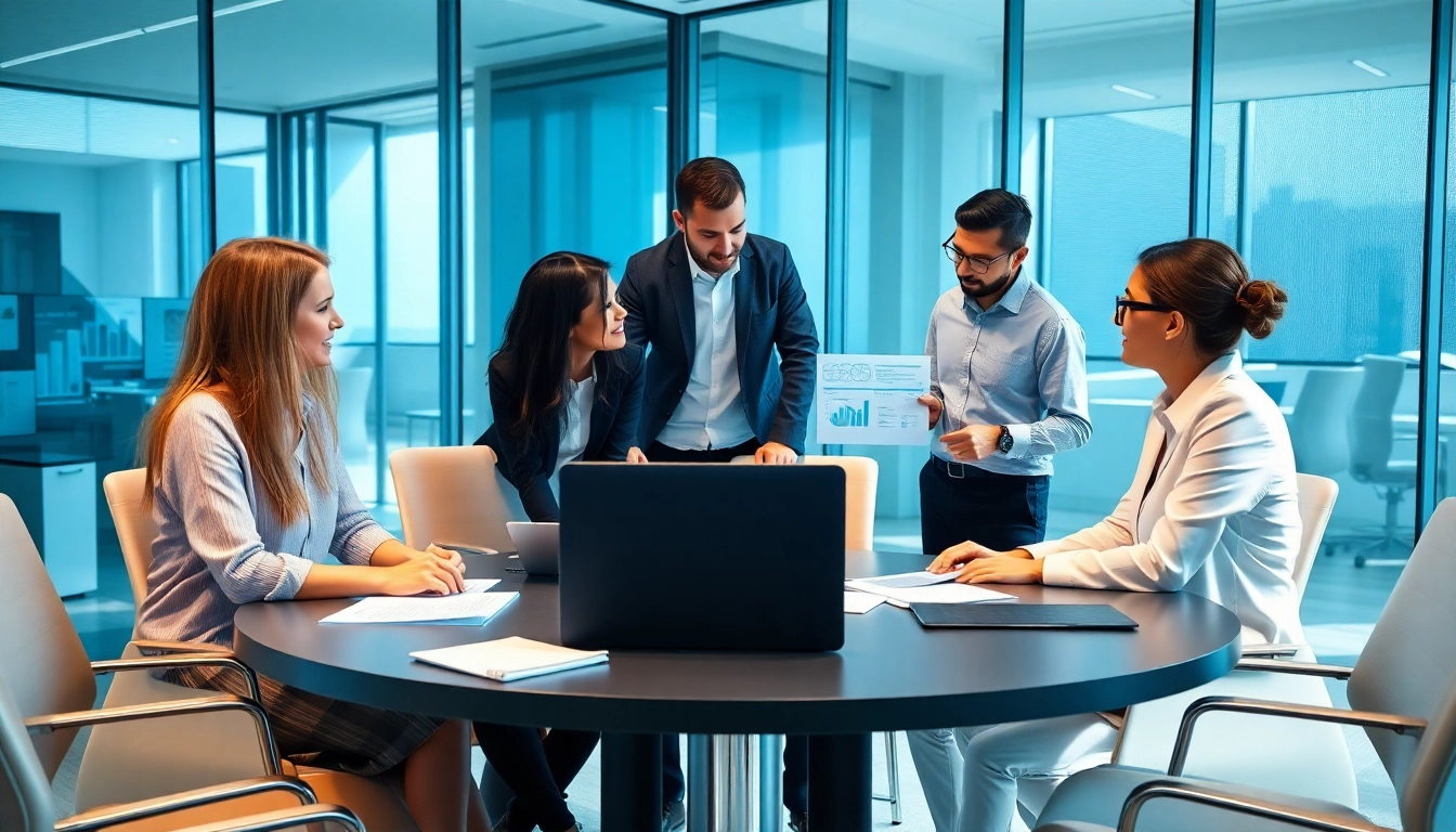 Conducting Bid-No-Bid Analysis in a professional business meeting with diverse team members.