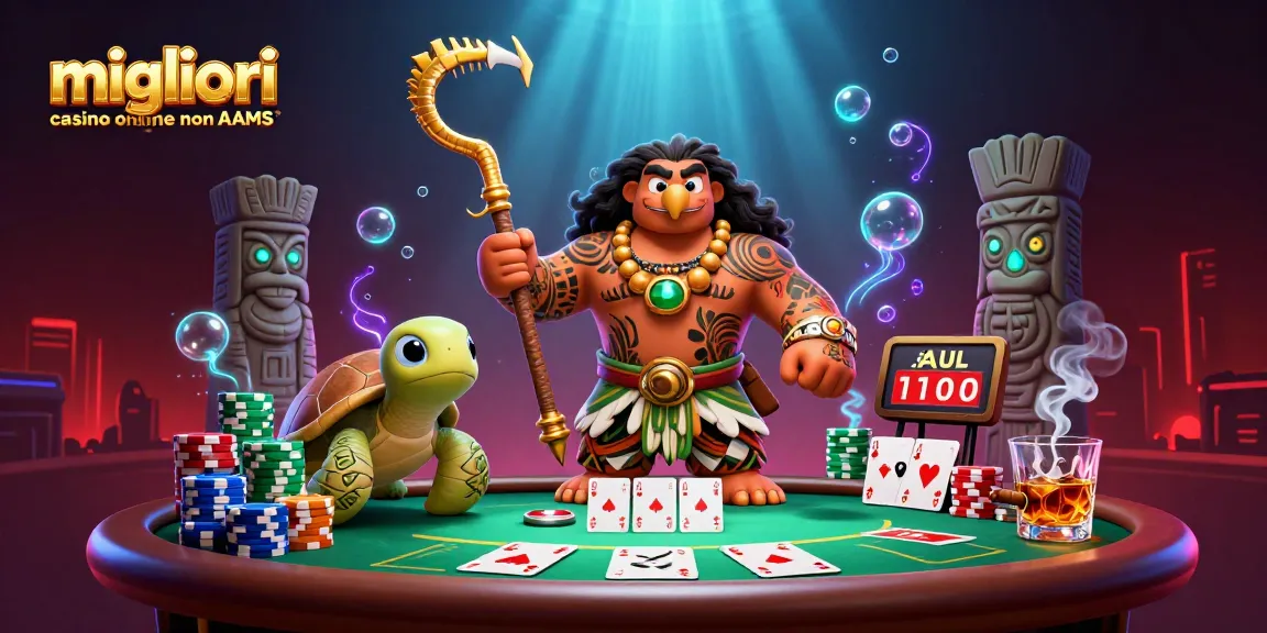 Scopri i migliori casino online non AAMS con un'atmosfera vivace e un coinvolgente tavolo da poker.