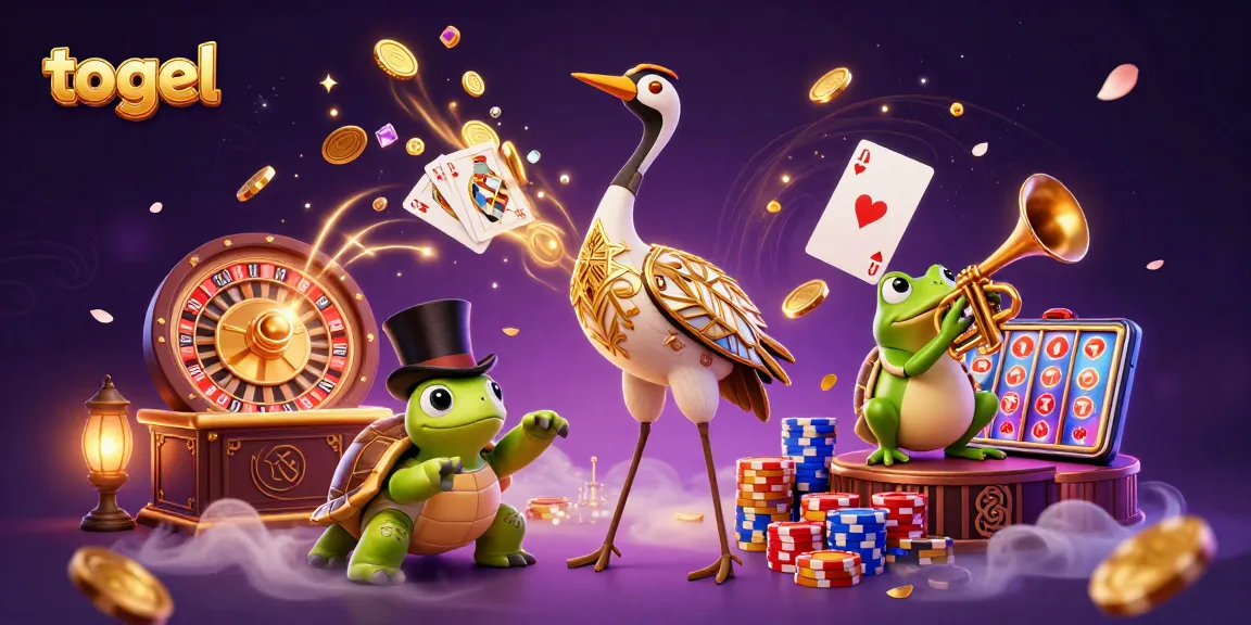 Engage in togel excitement as coins scatter in a vibrant casino celebration scene.