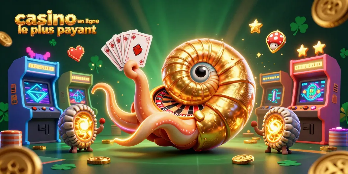 Découvrez une scène dynamique de casino en ligne le plus payant, mettant en avant un nautilus unique.