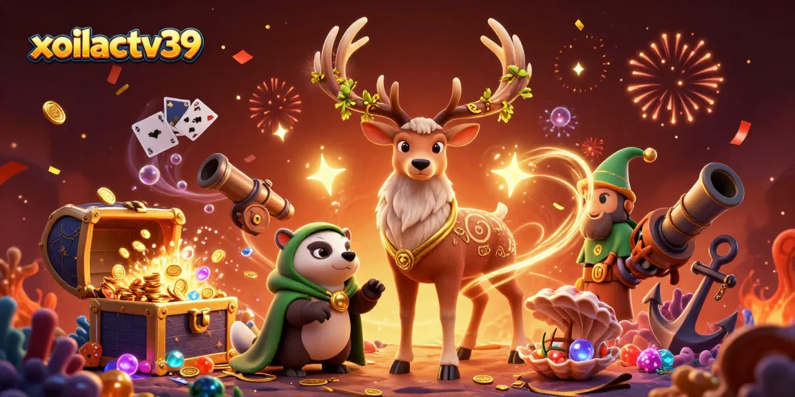 Win in style with xoilactv39 as you celebrate with vibrant casino-themed animated characters.