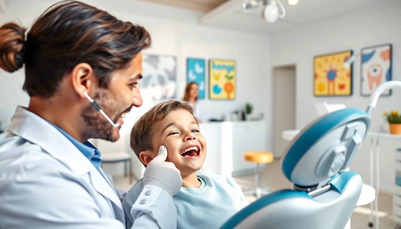 Orthodontics edmonton: Child receiving a dental examination in a modern orthodontic clinic.