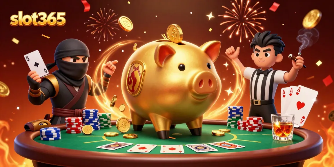 Experience thrilling wins at slot365 with a vibrant casino scene featuring dynamic characters and game elements.