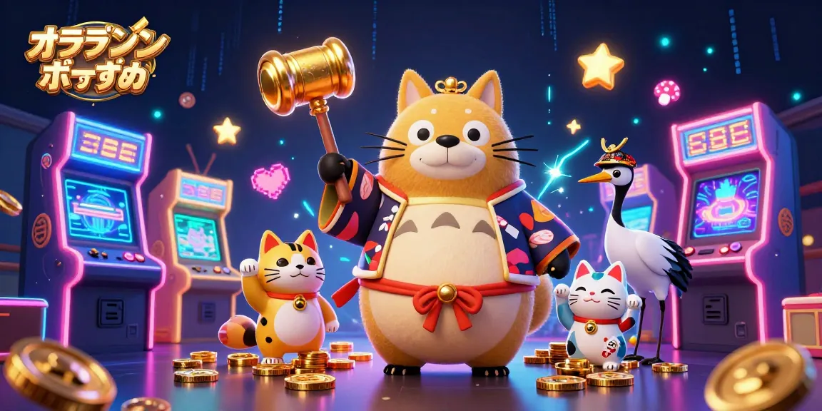 オンラインポーカー おすすめのアイデアが満載の3Dイラスト、タヌキとクレーンが登場