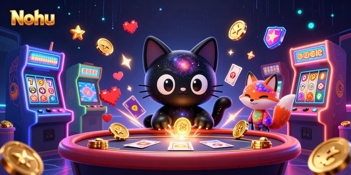 Experience immersive Nohu slot gaming with vibrant characters and casino elements.