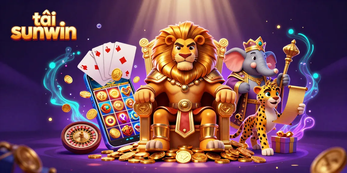 Win big and tải sunwin for exciting rewards with our vibrant 3D casino illustration.