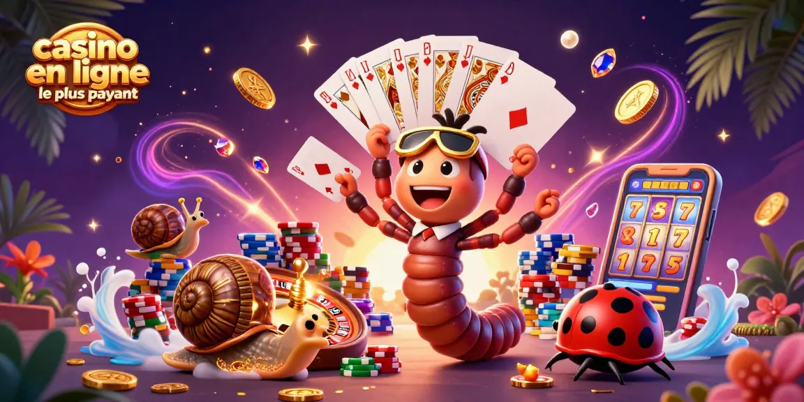 Le casino en ligne le plus payant avec un dealer mille-pattes et une ambiance animée de jeu.