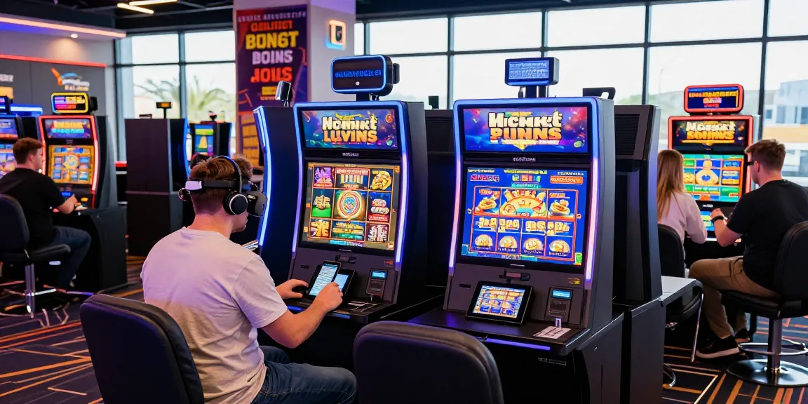 Exciting players at new UK slot sites enjoying vibrant gaming experiences in a modern casino setting.