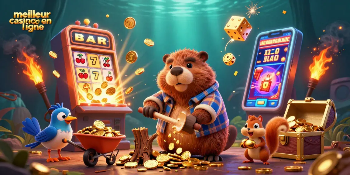 Découvrez le meilleur casino en ligne avec des personnages animés s'amusant et gagnant des pièces d'or.