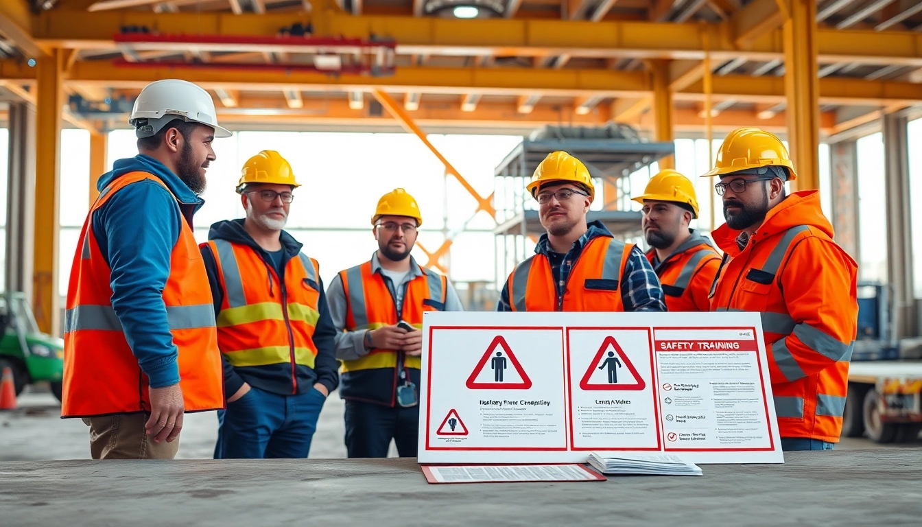 Engaged participants in construction safety training session showcasing essential protective measures.