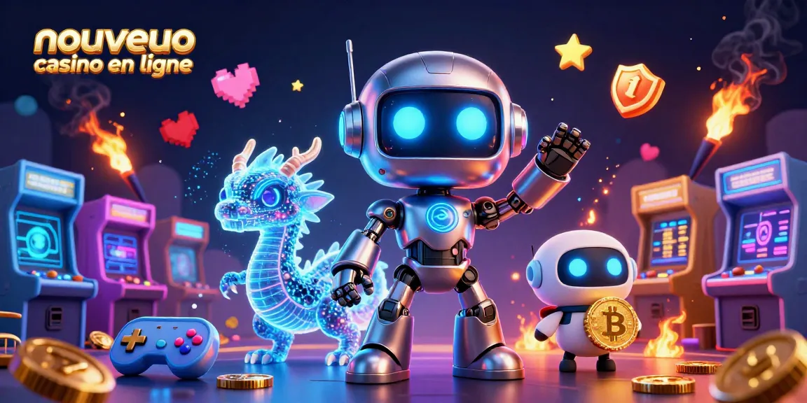 Gagnez avec le nouveau casino en ligne en jouant sur des machines colorées et un robot cybernétique futuriste.