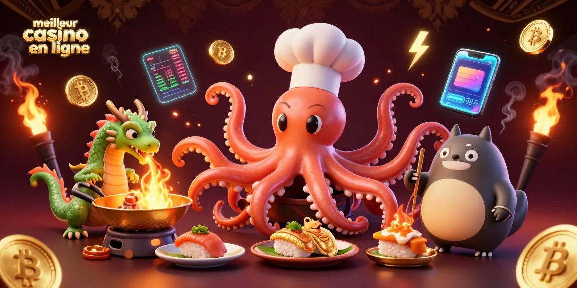 Découvrez les caractéristiques du meilleur casino en ligne avec une scène dynamique de personnages animés.
