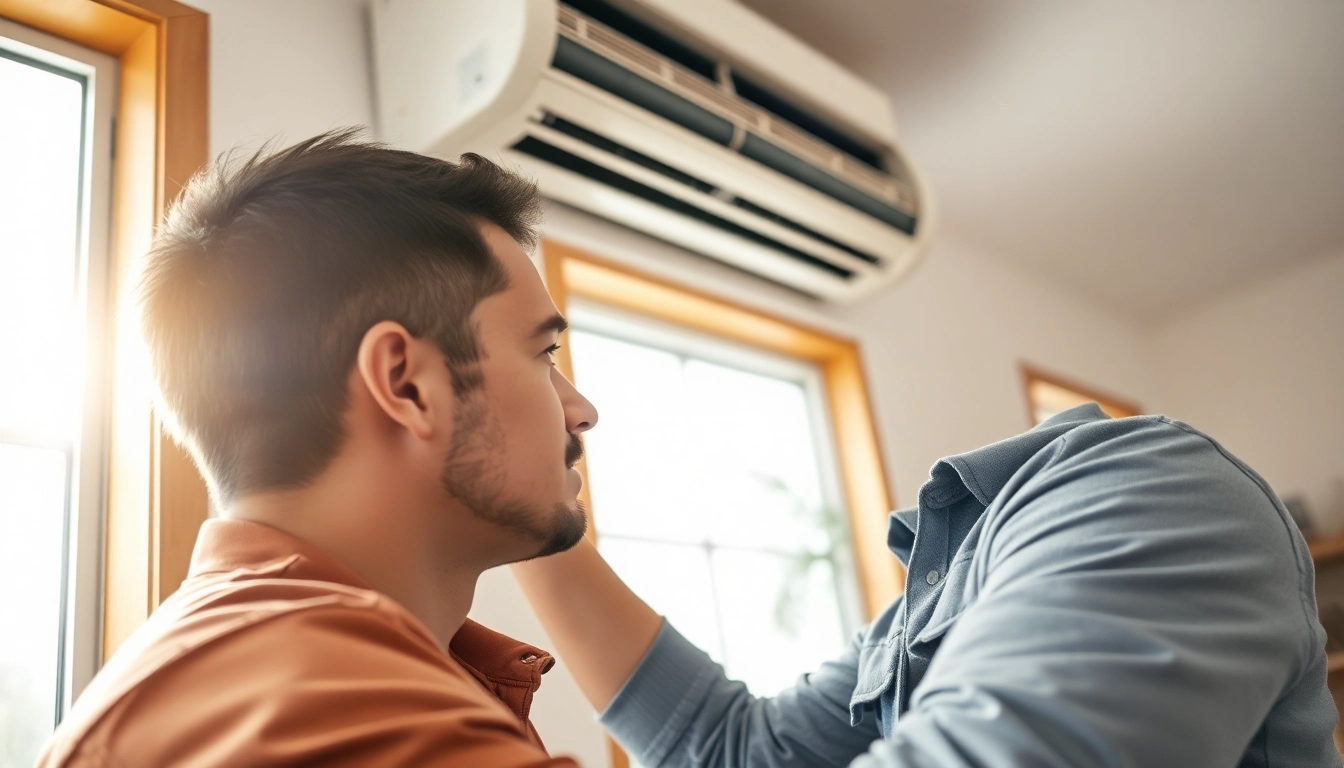 Efficient air conditioning repair Canada by a technician ensuring optimal home climate control.