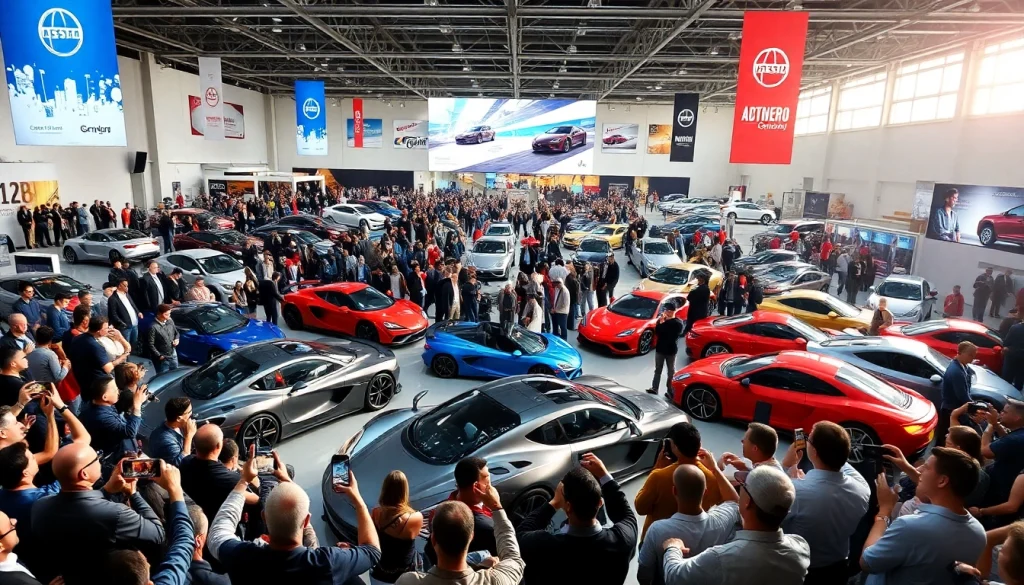 Experience the excitement at the Auto Cars Show with various stunning vehicles on display.