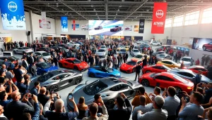 Experience the excitement at the Auto Cars Show with various stunning vehicles on display.