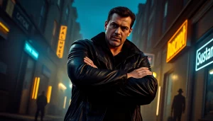 Protagonist in a suspenseful detective scene showcasing Better than Jack Reacher novels.