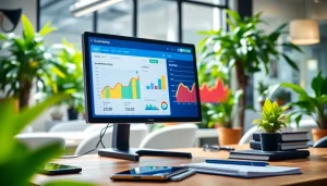 Elevate your strategy with a facebook smm panel, showcasing vibrant digital workspace and social analytics.