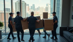 Best Toronto Movers efficiently transporting furniture into a stylish apartment in the city.