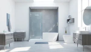 Sonni sanitär GmbH präsentiert elegante Badezimmerprodukte in modernem Stil.