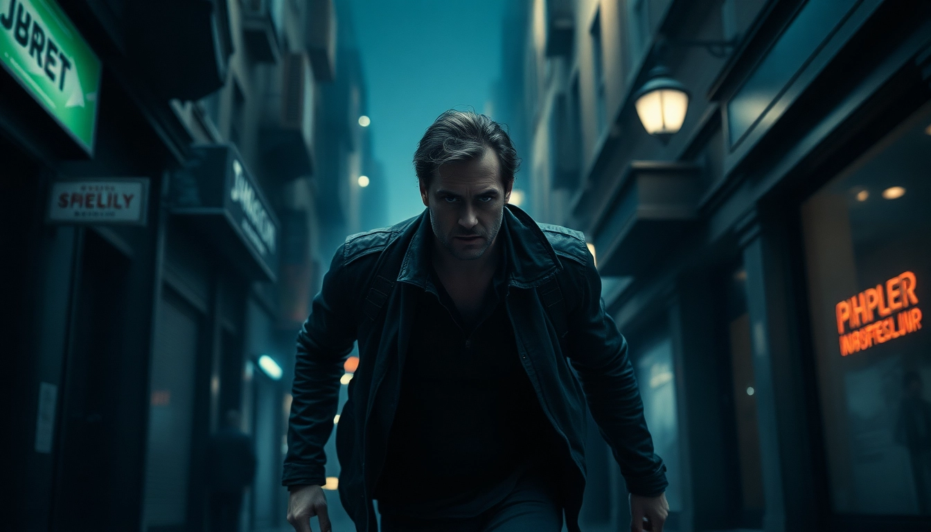 Character embodying traits better than Jack Reacher navigating a gritty urban scene.