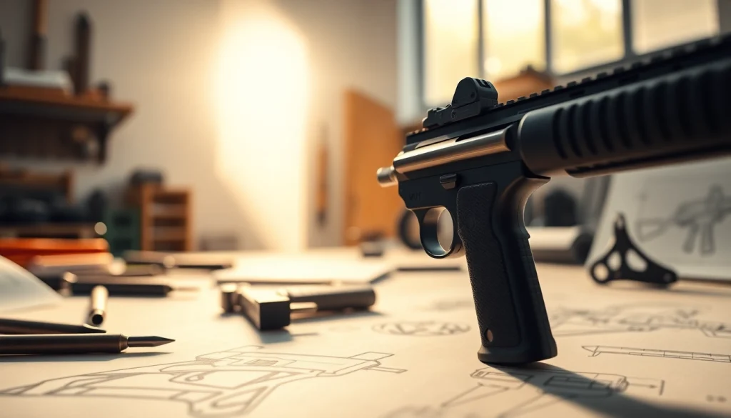 Highlighting the precision design of the wot trigger 3 position in a professional workshop setting.