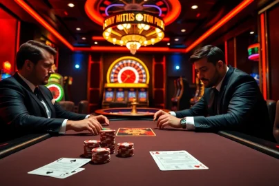 Gamble confidently with PH22255.COM at an exciting high-stakes poker game.
