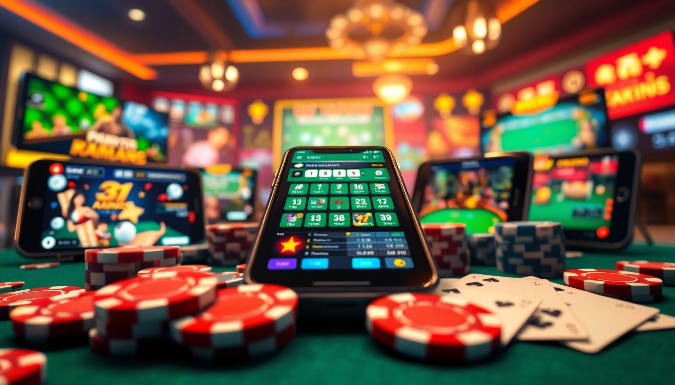 Exciting online gaming experience showcasing nhà cái 789f, featuring vibrant games and dynamic devices.