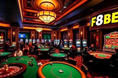 Experience the thrill of online gambling at https://f8bet.dental/ with exciting casino games and vibrant decor.