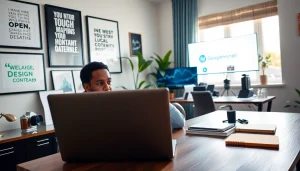 Learn how to get paid for content creation fast with an inspiring home office image.