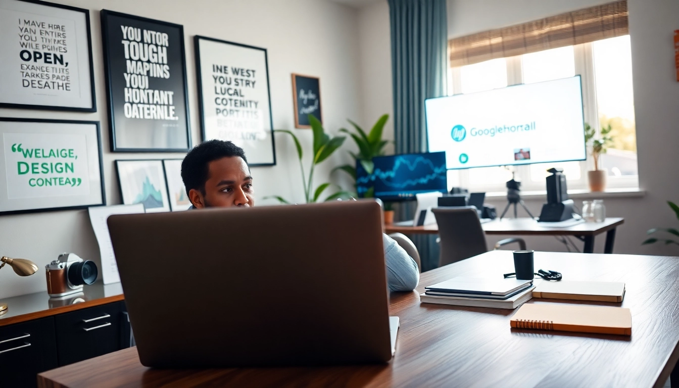 Learn how to get paid for content creation fast with an inspiring home office image.