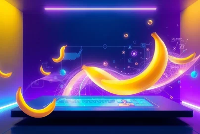 Nano Banana 2 AI image generator interface showcasing vibrant digital art