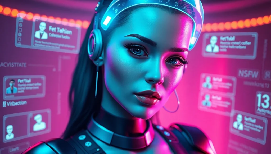 An advanced AI NSFW character design featuring captivating details and futuristic elements.